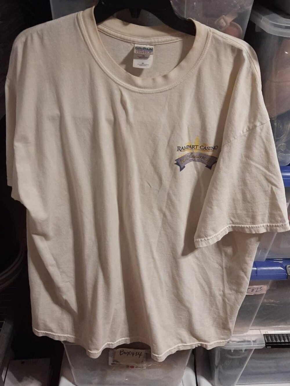 Vintage Rampart Casino Souvenir 3rd Anniversary April 11th 2005 Sz XL PreLoved